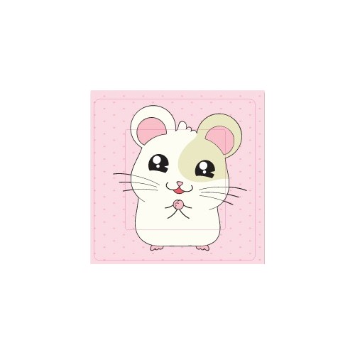 Hamster sticker autocollant interrupteur