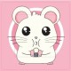 Hamster sticker autocollant interrupteur