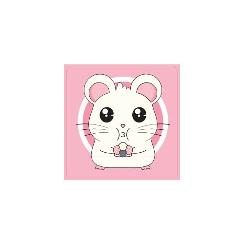 Hamster sticker autocollant interrupteur