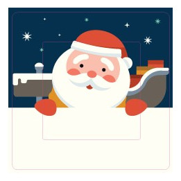 Père Noël sticker autocollant interrupteur