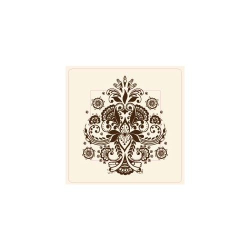 Fleur abstraite sticker autocollant interrupteur