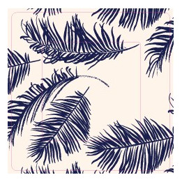Feuilles abstraites sticker autocollant interrupteur