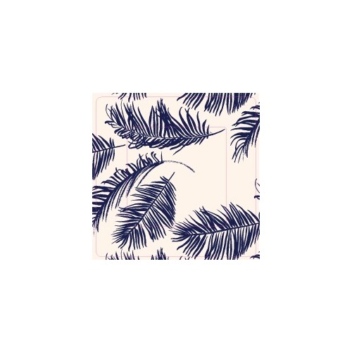 Feuilles abstraites sticker autocollant interrupteur