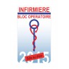 Caduceo Infermiere Blocco Operatorio sticker adesivo