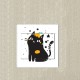 Chat noir sticker autocollant interrupteur