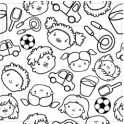 Enfants visage sticker autocollant interrupteur