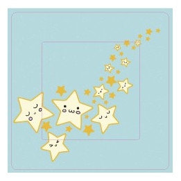 Etoiles sticker autocollant interrupteur