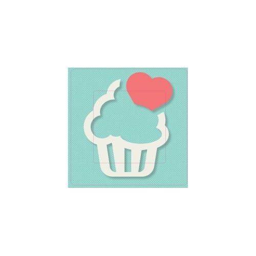 Cupcake sticker autocollant interrupteur