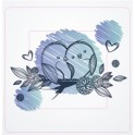 Oiseau bleu sticker autocollant interrupteur