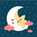 Lune et étoile sticker autocollant interrupteur