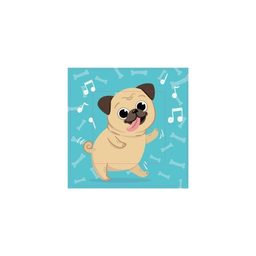 Chien qui danse sticker autocollant interrupteur