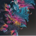 Branche fleurie sticker autocollant interrupteur