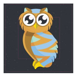 Hibou Jaune sticker autocollant interrupteur