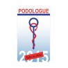 Caducée Podologue sticker autocollant