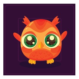 Hibou Mignon sticker autocollant interrupteur