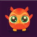 Hibou Mignon sticker autocollant interrupteur