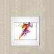 Coureur sticker autocollant interrupteur