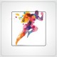 Coureur sticker autocollant interrupteur
