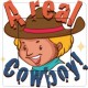 Cow-boy  sticker autocollant interrupteur