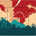 Guerre  sticker autocollant interrupteur