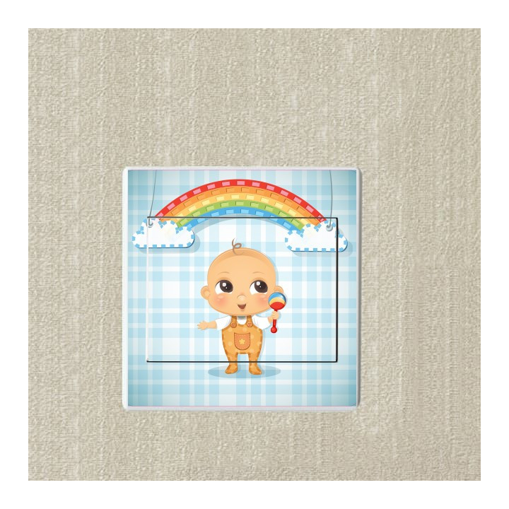 Petit garçon sticker autocollant interrupteur