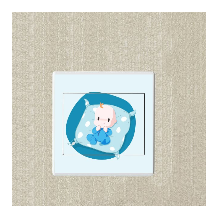 Coussin bébé sticker autocollant interrupteur