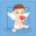 Bébé cupidon sticker autocollant interrupteur