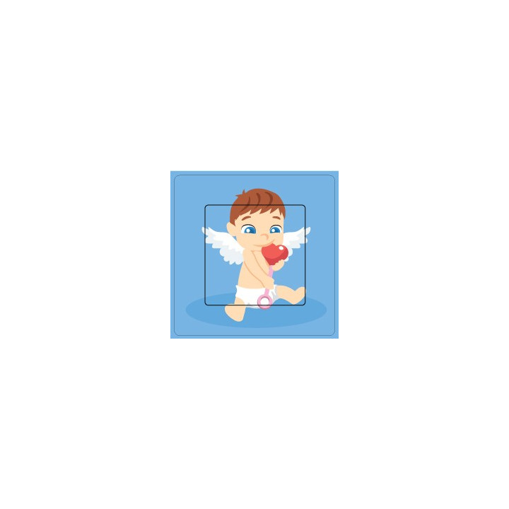 Bébé cupidon sticker autocollant interrupteur