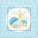 Bébé qui dort sticker autocollant interrupteur