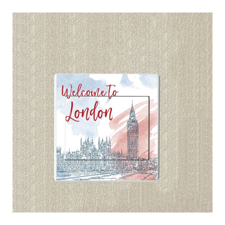 Bienvenue à Londres sticker autocollant interrupteur