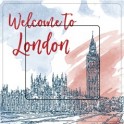 Bienvenue à Londres sticker autocollant interrupteur