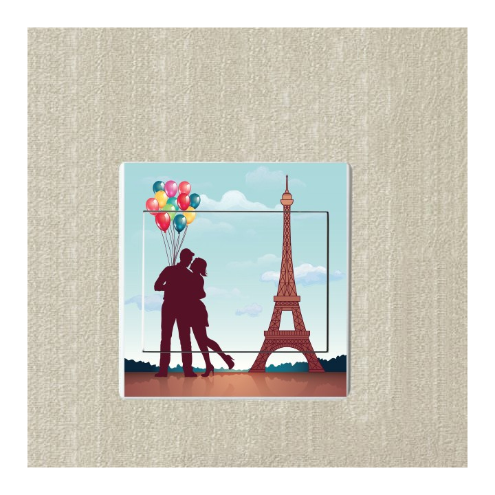 L'amour à Paris sticker autocollant interrupteur
