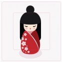 Asia kokeshi 2 sticker autocollant interrupteur