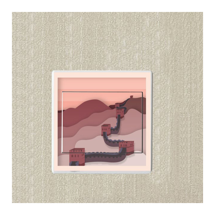 Grande muraille Chinoise sticker autocollant interrupteur