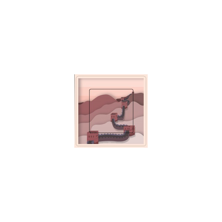 Grande muraille Chinoise sticker autocollant interrupteur