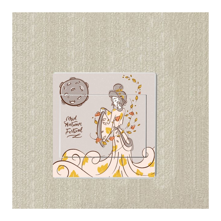 Moyen de l'automne 2 sticker autocollant interrupteur