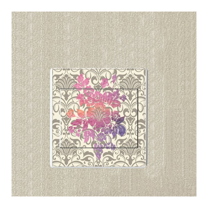 Fleur de mariage sticker autocollant interrupteur