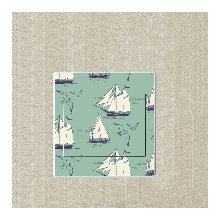 Bateau à voile sticker autocollant interrupteur