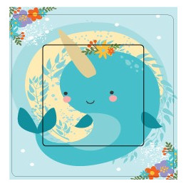 Stickers whale wall sticker sticker switch