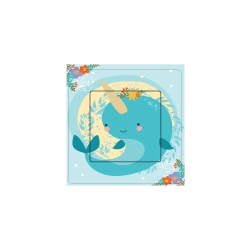 Stickers whale wall sticker sticker switch