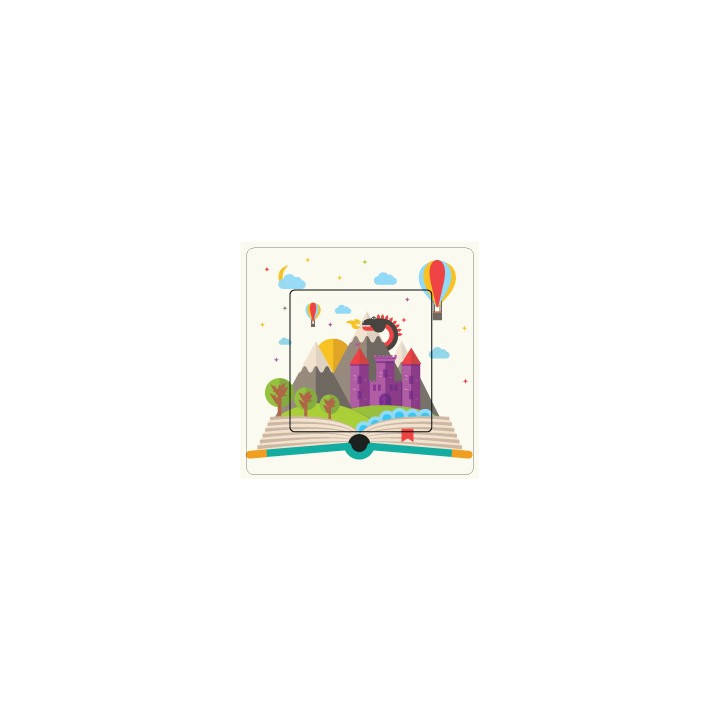 Livre de conte de fées sticker autocollant interrupteur
