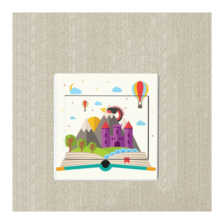 Livre de conte de fées sticker autocollant interrupteur