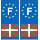 F EH Basque autocollant plaque
