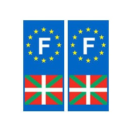 F EH Basque autocollant plaque