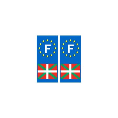 F EH Basque autocollant plaque
