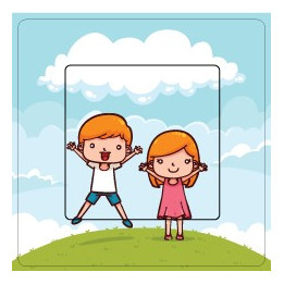 Garçon et fille sticker autocollant interrupteur