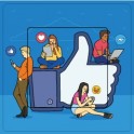 Medias sociaux sticker autocollant interrupteur