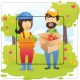Agriculteur sticker autocollant interrupteur