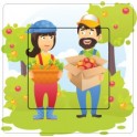 Agriculteur sticker autocollant interrupteur