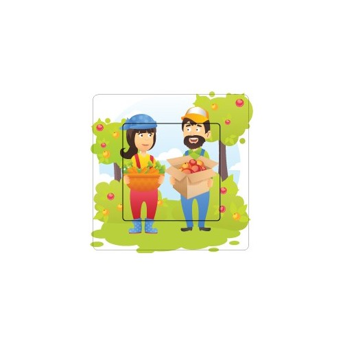 Agriculteur sticker autocollant interrupteur